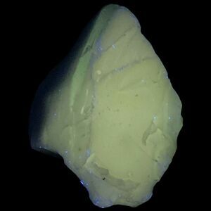 Milk Glass Clear Swirl Art Glass Cullet Glowing Manganese Slag‎ Glass #4GX282